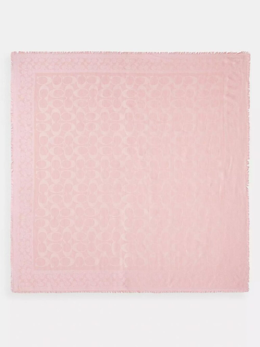 Coach Signature Oversized Square Scarf - NWT - Picture 4 of 8
